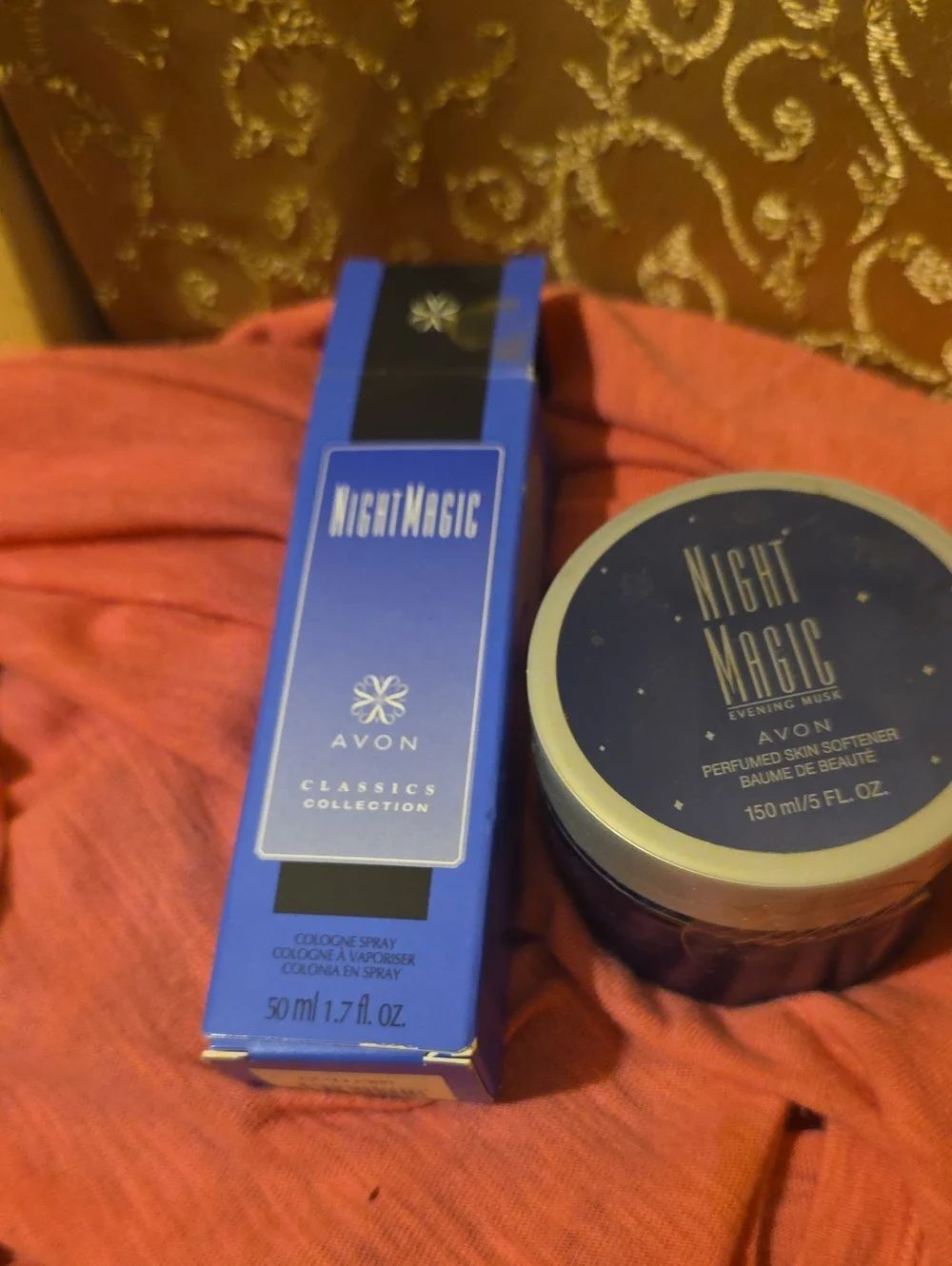 Avon Night Magic Set in Deep Blue and Silver